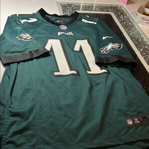 Nike Philadelphia Eagles #11 Dark Green and White Football Jersey